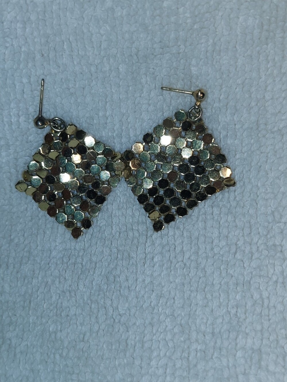 Gold Sequin Drop Earrings - Women Jewelry